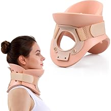 2 1/4 In Rigid Neck Brace Cervical Collar with Neck Support Foam Lightweight Soft Brace, Adjustable Cervical Traction Collar Relieves Neck Pain and Decompression for Men and Women Neck height 2 1/4 Inch, Small