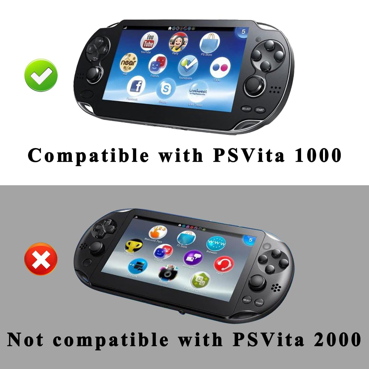 OSTENT Sony PS Vita 1000 PSV1000 Konsol için Renkli Alüminyum