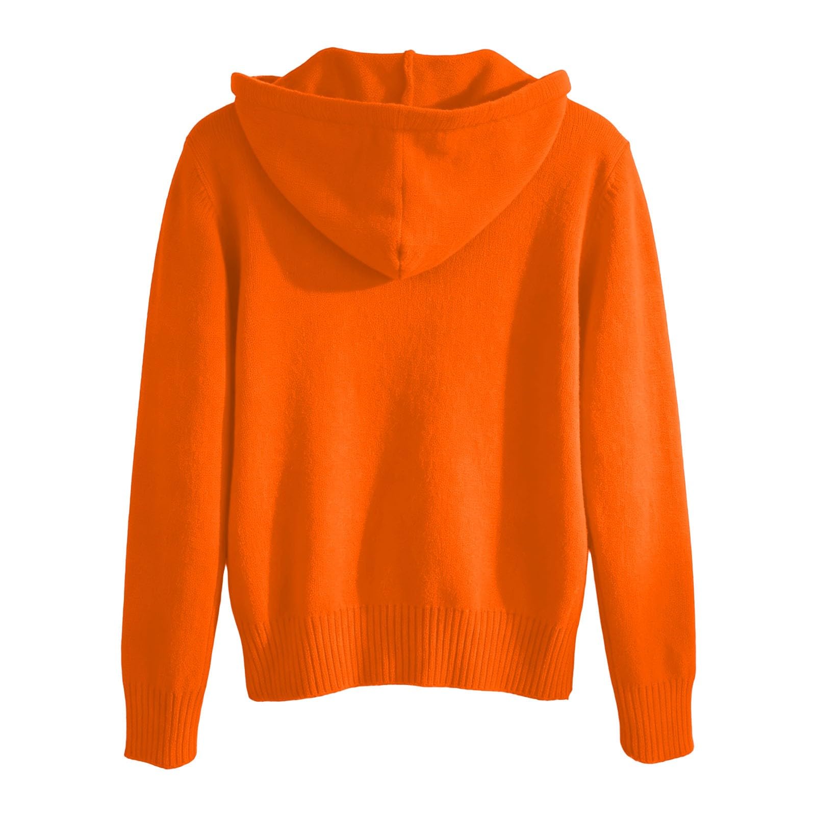 Cardigan Lavorato A Maglia Con Cappuccio Da Donna Abbottonato Con Coulisse