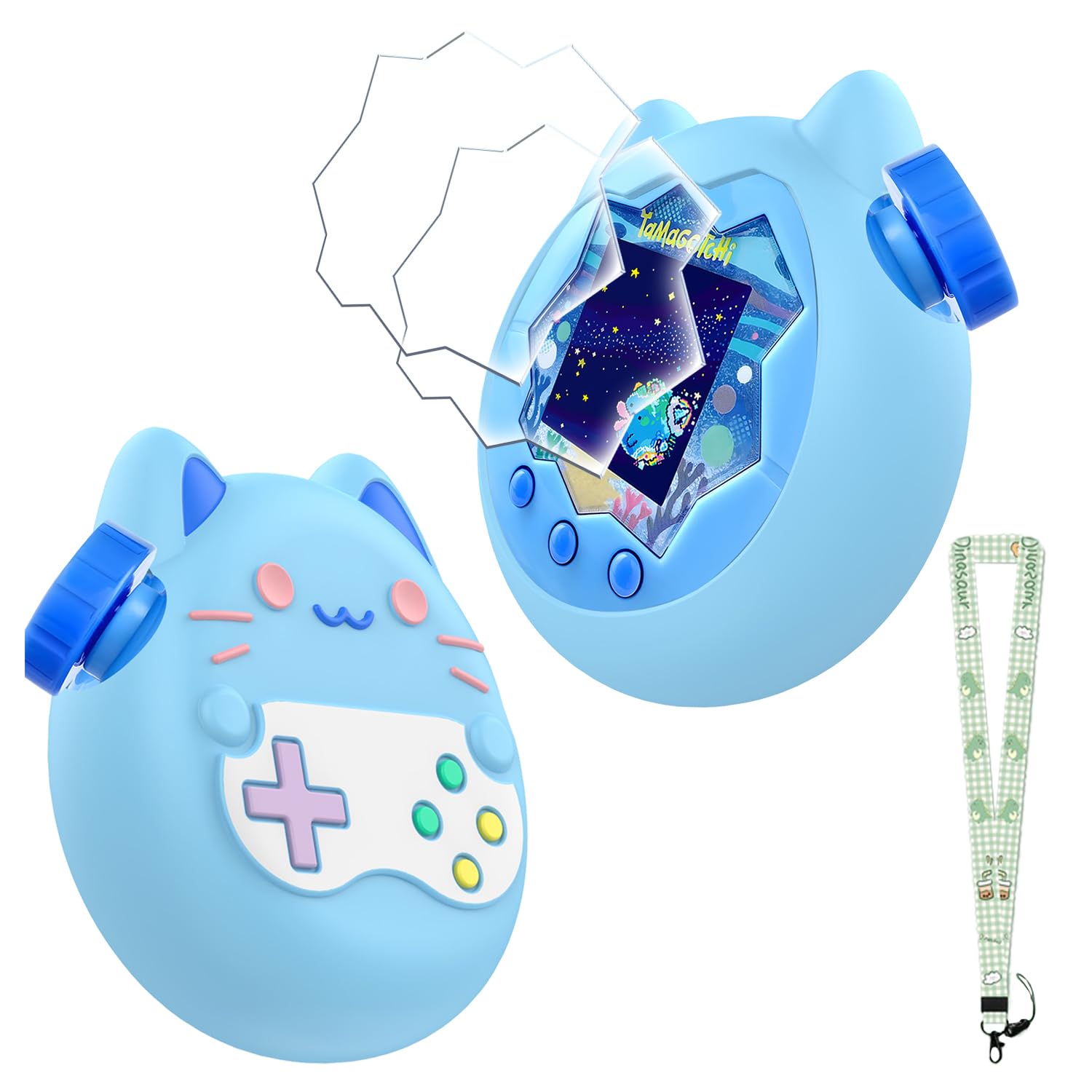 たまごっちパラダイス　本体とネック紐、シリコンケース付き Amazon | Tamagotchi Paradise(たまごっちパラダイス) 電子