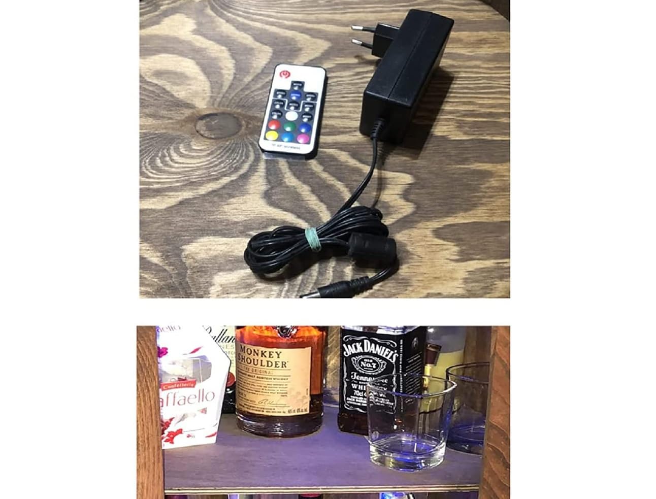 weeco Holzfass mit Flaschenöffner und Weinregal. Fassbar 80cm - Rustikale deko Barschrank - Hausbar RGB Weinrefal, Fassbier, Whisky Bar. Geschenk für Männer (Dunkelbraun/wenge)