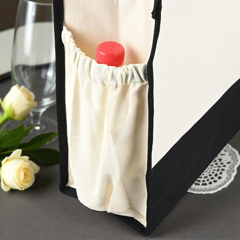 Personalized Initial Canvas Beach Tote with Zipper, Monogrammed floral bag for Women, Beach Bag, Makeup Pouch4