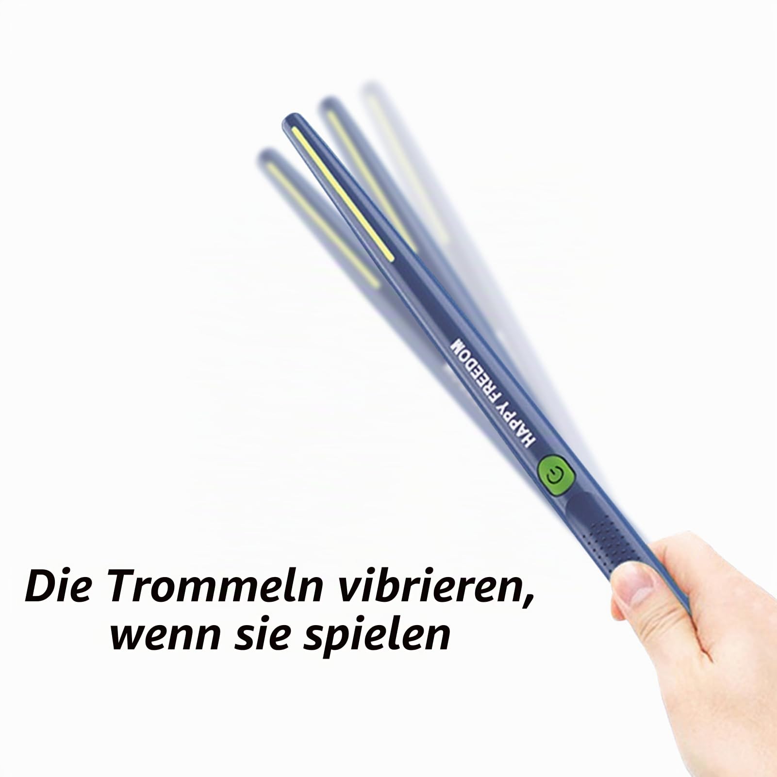Dilwe Electric Air Drum Set Professionelle Tragbare Klangqualität für Anfänger und Professionelle Schlagzeuger mit Fußpedal und Audiokonverter (Navy blau)