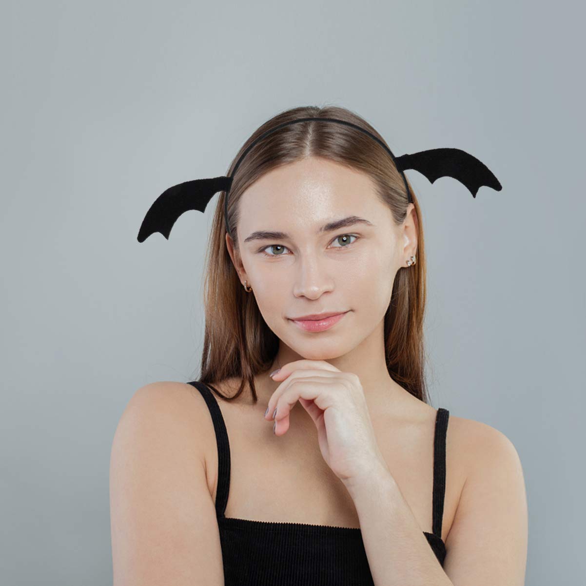 Pack De 2 Diademas De Ángel | Halo Blanco Y Negro Con Plumas Para Halloween, Bodas Y Fiestas Temáticas