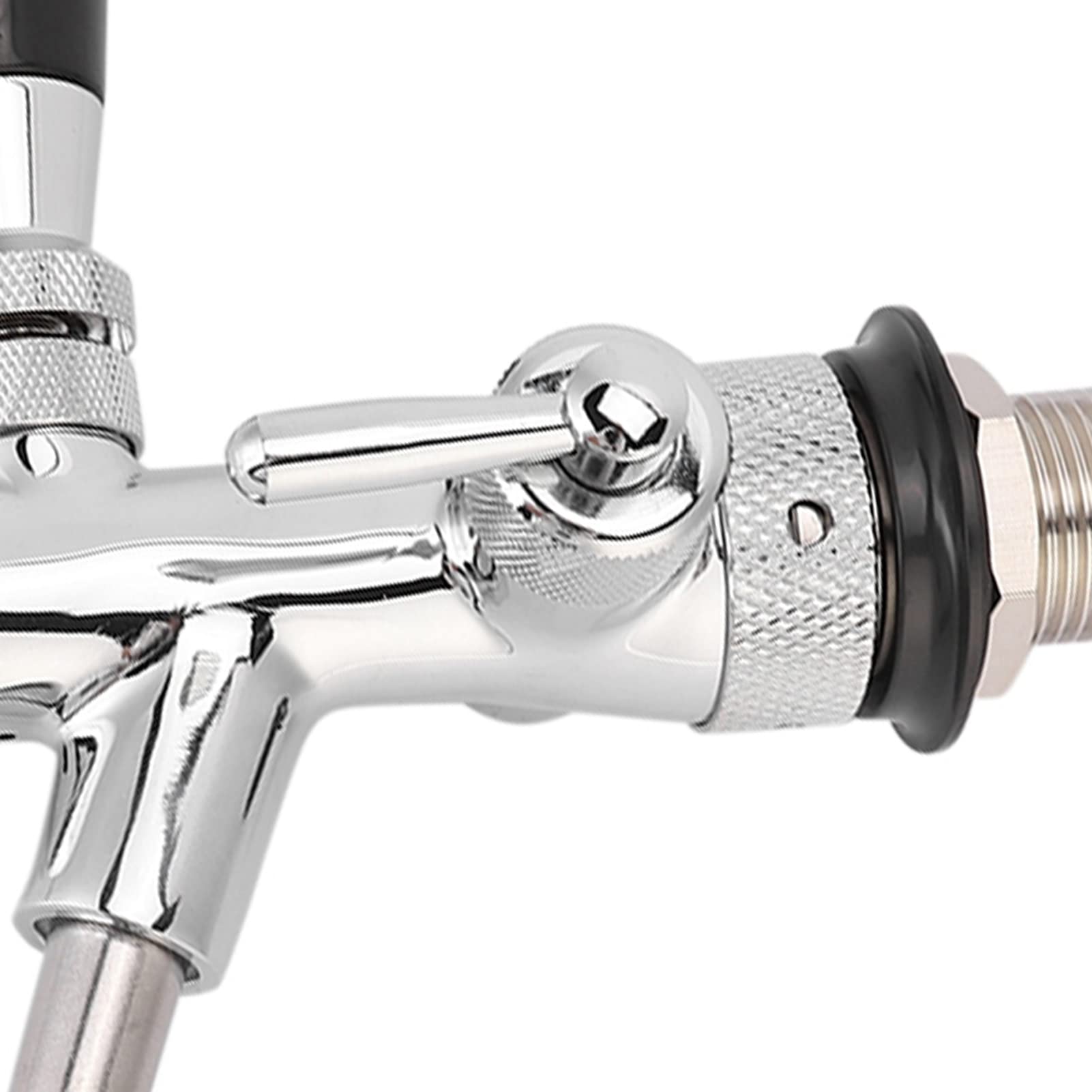 Robinet de Bière Keg en Acier Inoxydable - Réglable avec Verrouillage à Bille, Déconnexion Liquide pour Hôtels, Restaurants et Brassage Domestique