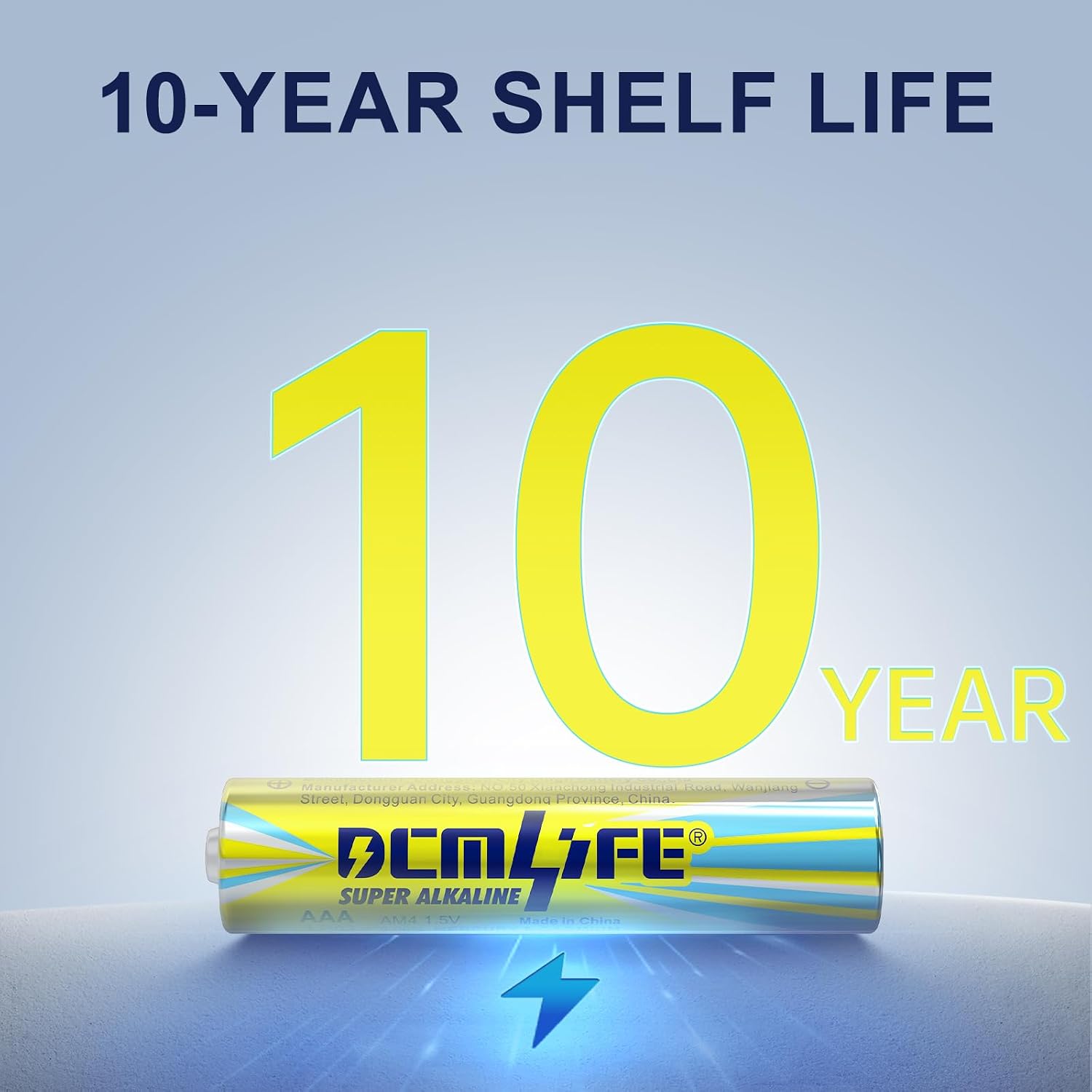 DCMLIFE AAA Batteries 40 Pack,Triple AAA Batteries,Long-Lasting Alkaline AAA Battery for Home and Office,Leakproof,10-Year Shelf Life