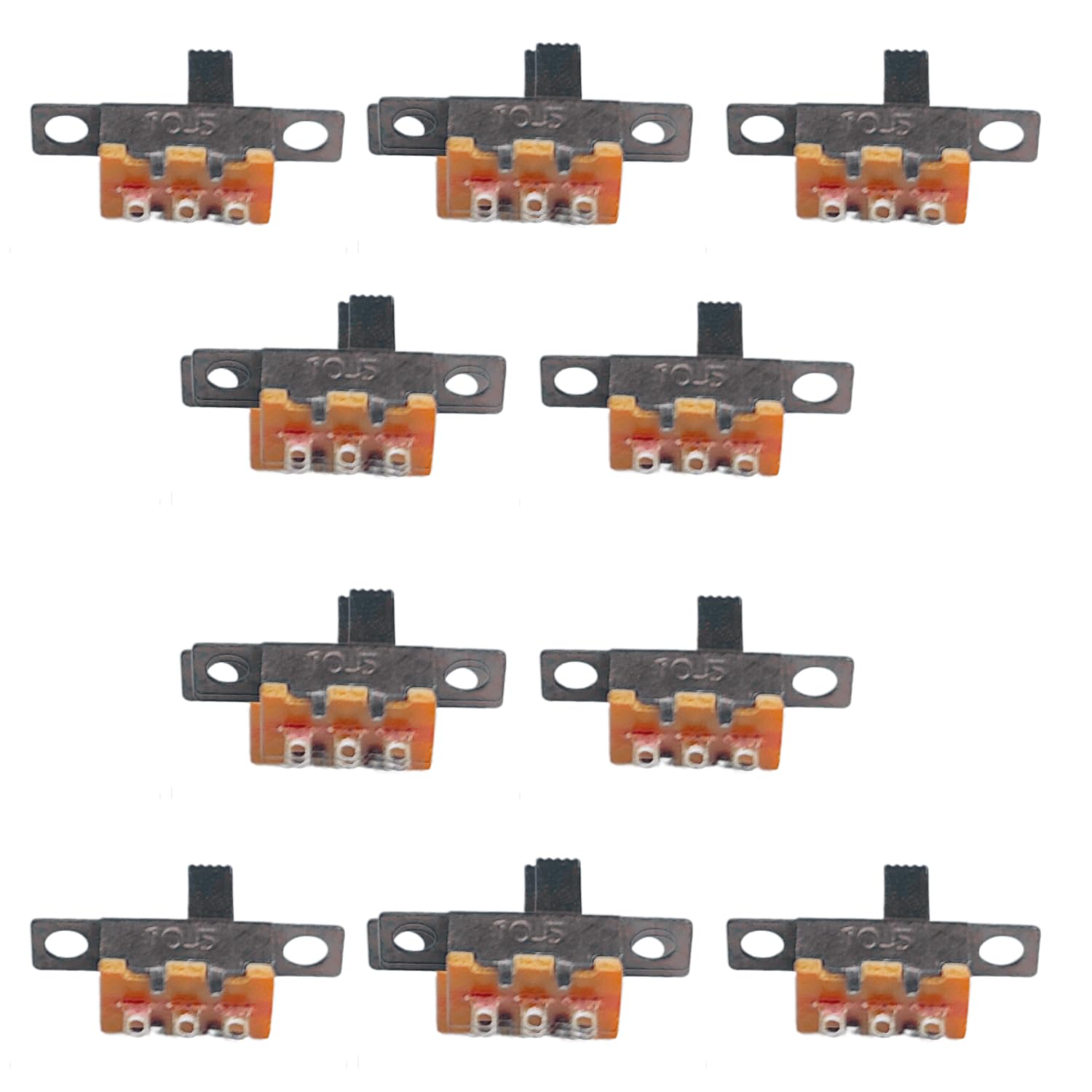 UNIVERSAL HUB� 10PCS Mini Size SPDT Slide Switch On-Off 3-Pin 0.3A-image-32