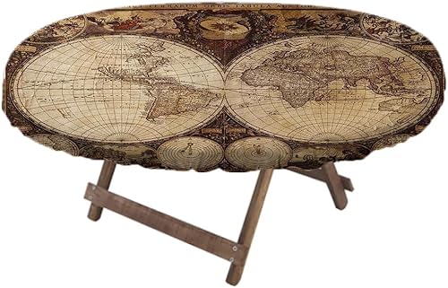 Miniatura 7 de ESFVRG Mantel ovalado gris y blanco, tablones de madera, líneas horizontales, madera rústica, fondo de roble suave, comedor en interiores y