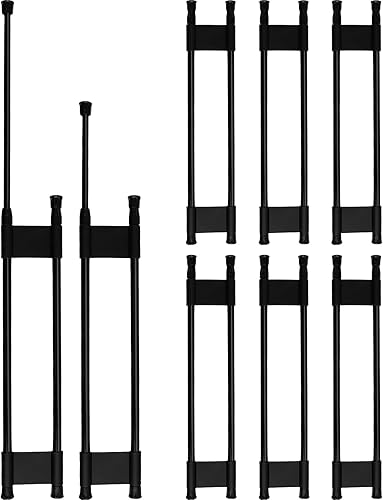 Zubebe 8 juegos de barras de tensión ajustables para refrigerador de RV de 15.8 a 27.6 pulgadas, accesorios extensibles para refrigerador RV para