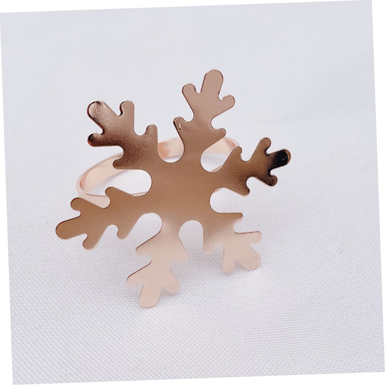 Healvian 30stücke Weihnachtsserviettenringe Schneeflocken-Design Tischdekoration Für Festlichkeiten Und Besondere Anlässe Hochwertigem Legierungsmaterial Für Hochzeiten Und Feiern