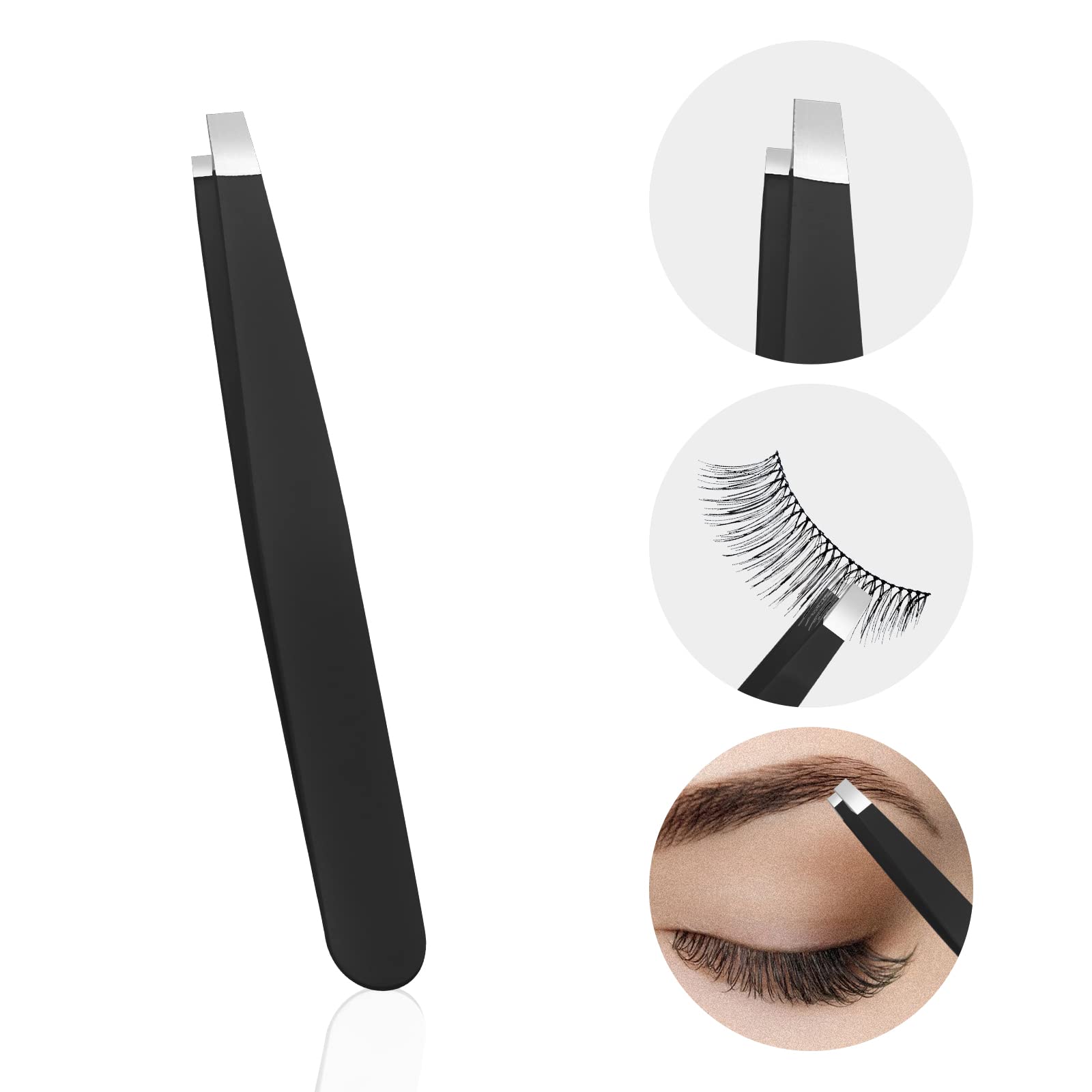 Pinzetten Set 4-teilig Aus Edelstahl – Für Augenbrauen, Mitesser & Wimpern