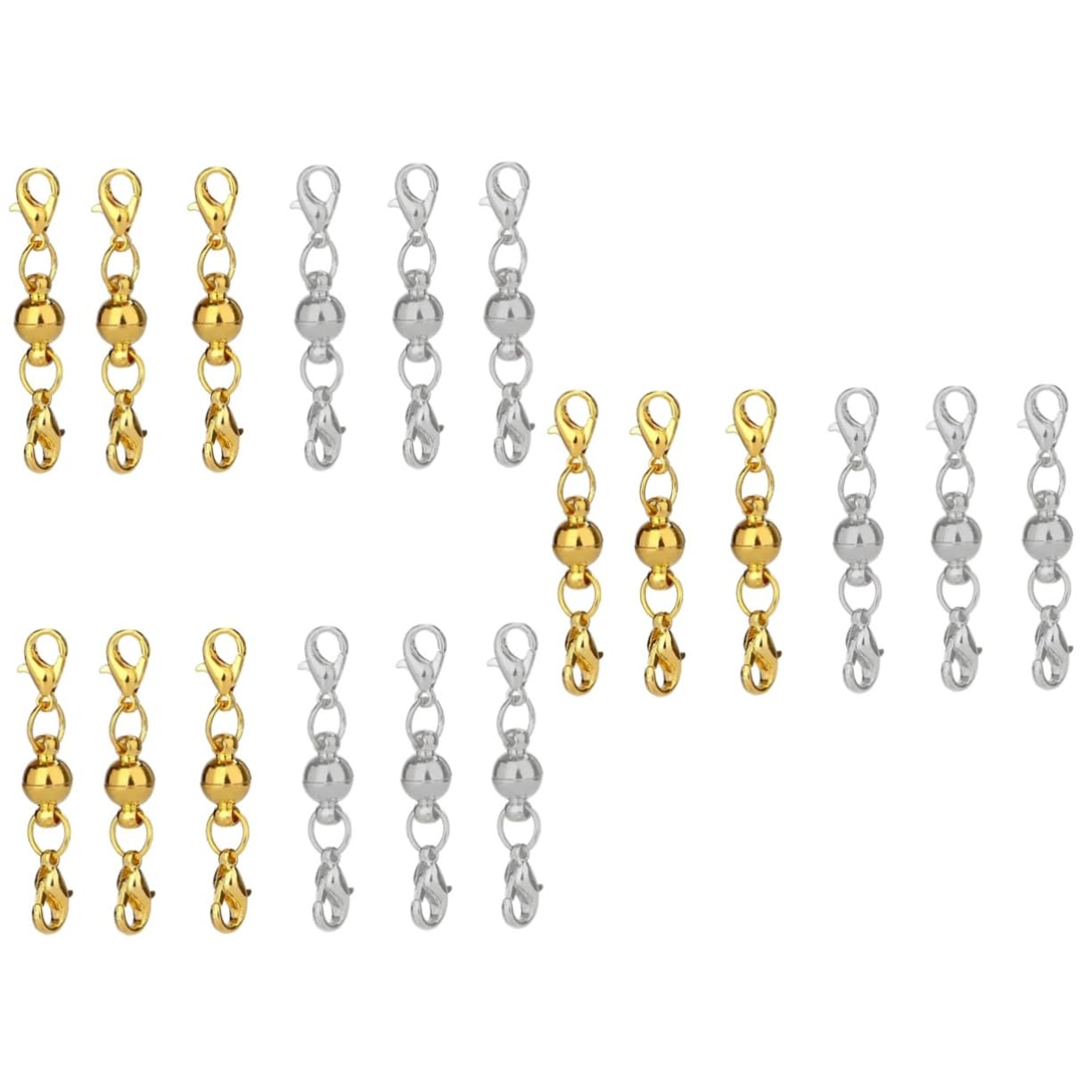 Fermoirs créatifs rond et or anti-perte pour colliers et bijoux DIY solides