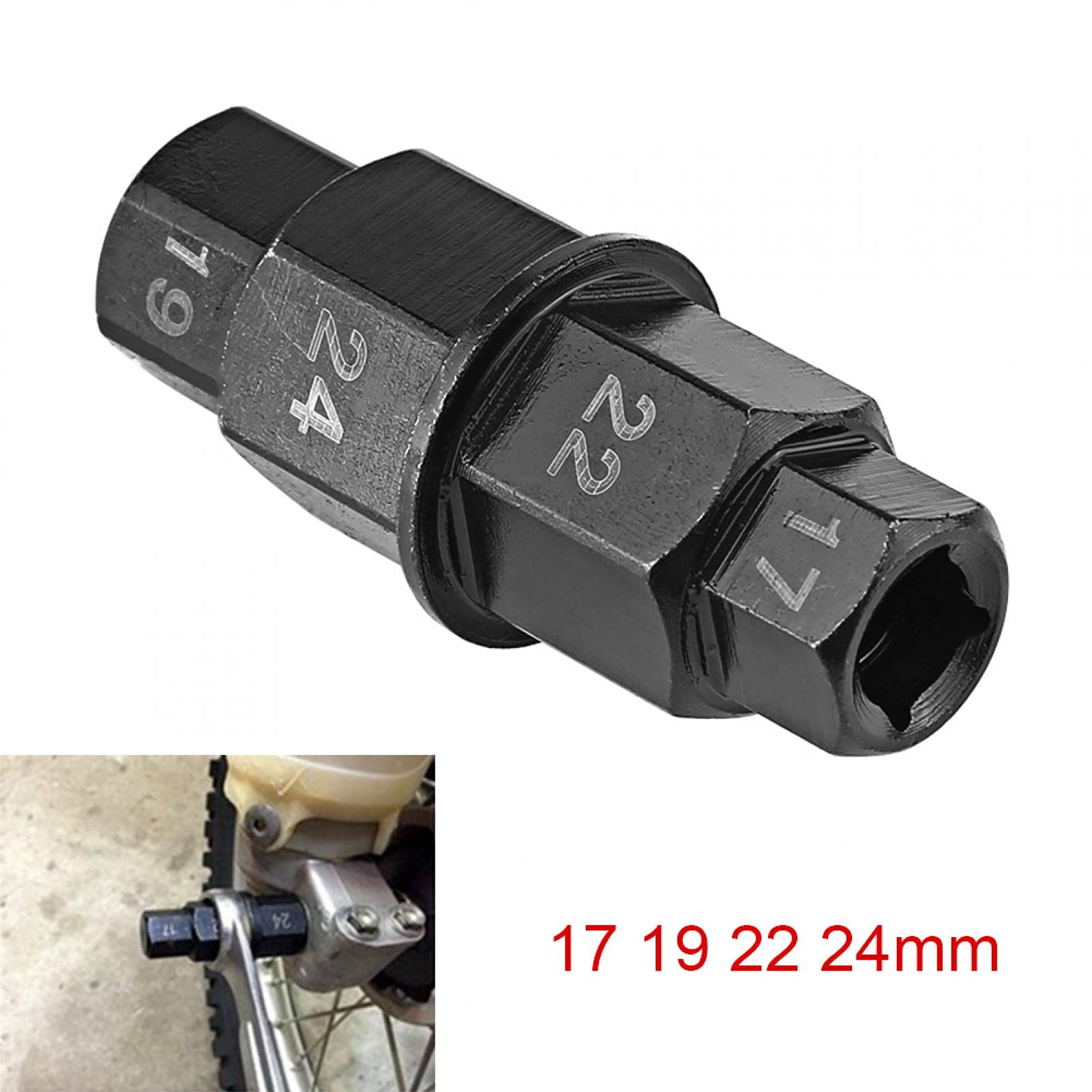 Attrezzo esagonale 4-in-1 17 19 22 24mm per motocicletta