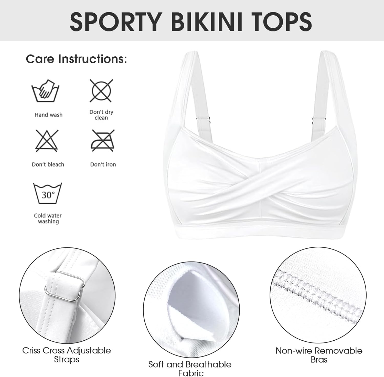 Women's High Waisted Bathing Suit Set Tummy Control Swimsuit Ruched Bottom Push Up Twist Front Top Bikini - Image 5