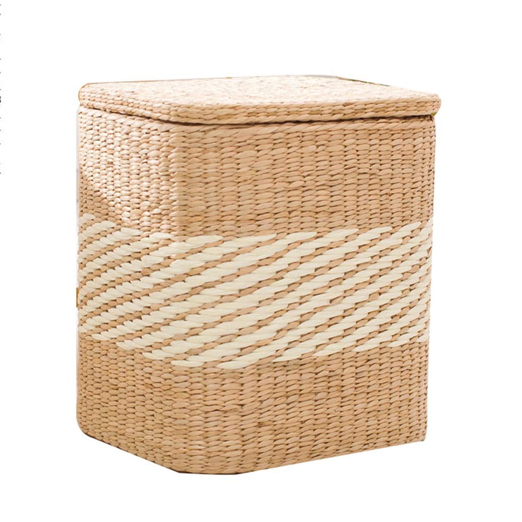 Repose-pieds poufs tabourets en tissage de rotin haut de gamme pour adulte