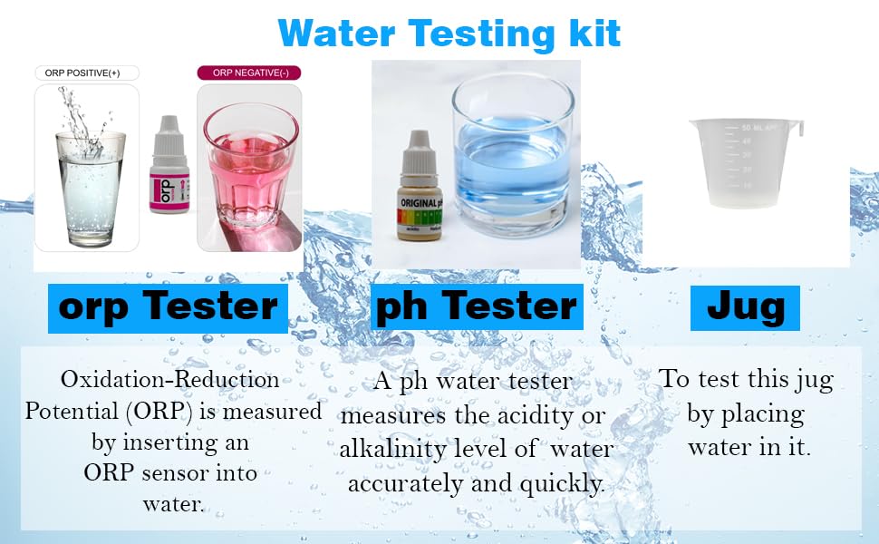 BIOWAY PH & ORP Testing Solution KIT Liquid Drops for Testing RO/Any Water BY SELF 4