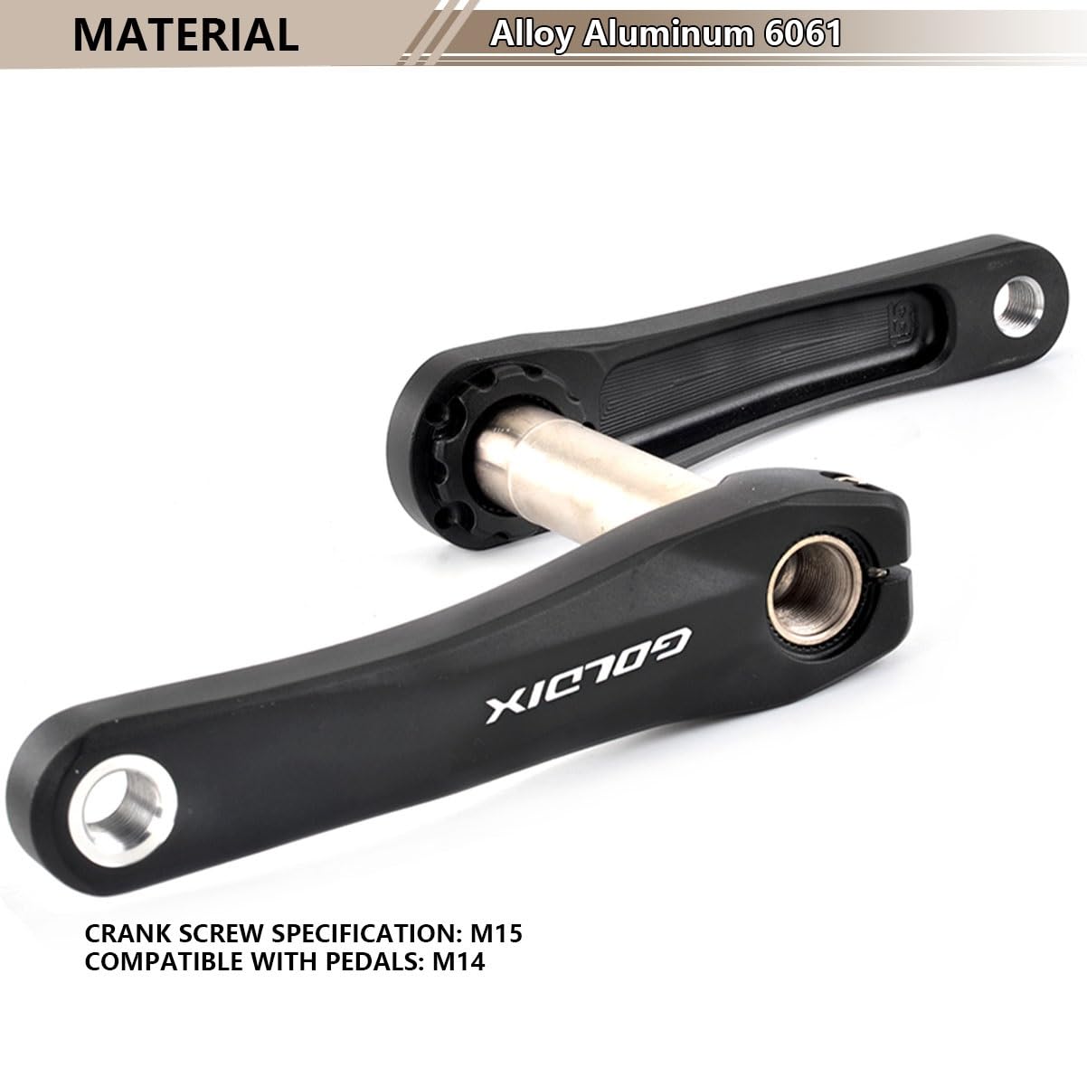 110/127/140/150/155/160mm Bielas para Bicicleta GXP Aleación De Aluminio Hollow Integrated Brazo Izquierdo Y Derecho Juegos De Bielas Plegables para Bicicletas