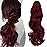 Mitrygreen Claw Clip Ponytail Extension 18 Clip in Wavy Ponytail Hair Extensions Long Pony Tails for Women Extensions Wine Red Hairpiece