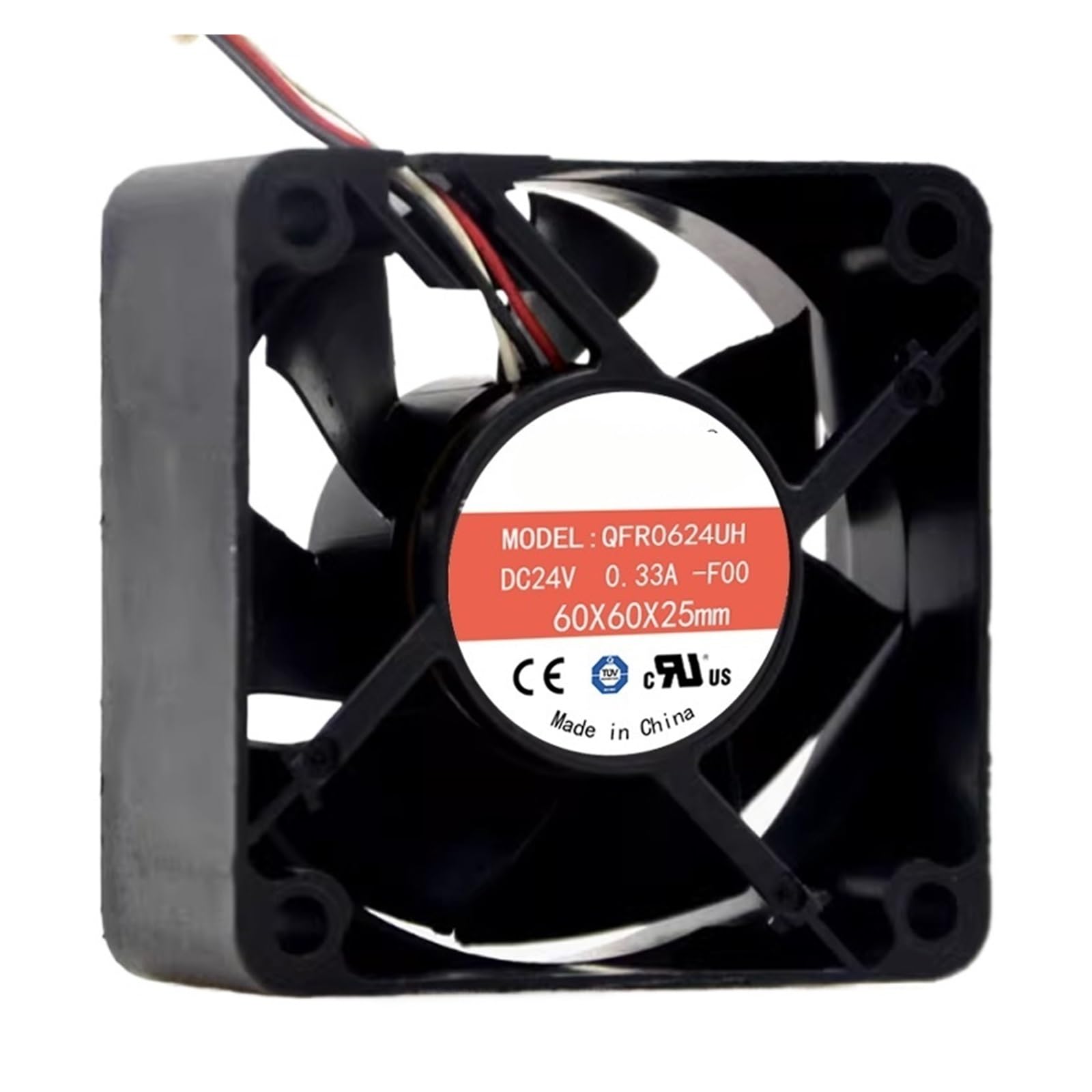 YMUGUEGH 6025 QFR0624UH 60x60x25 24VDC 0.33A 3wires cooling fan