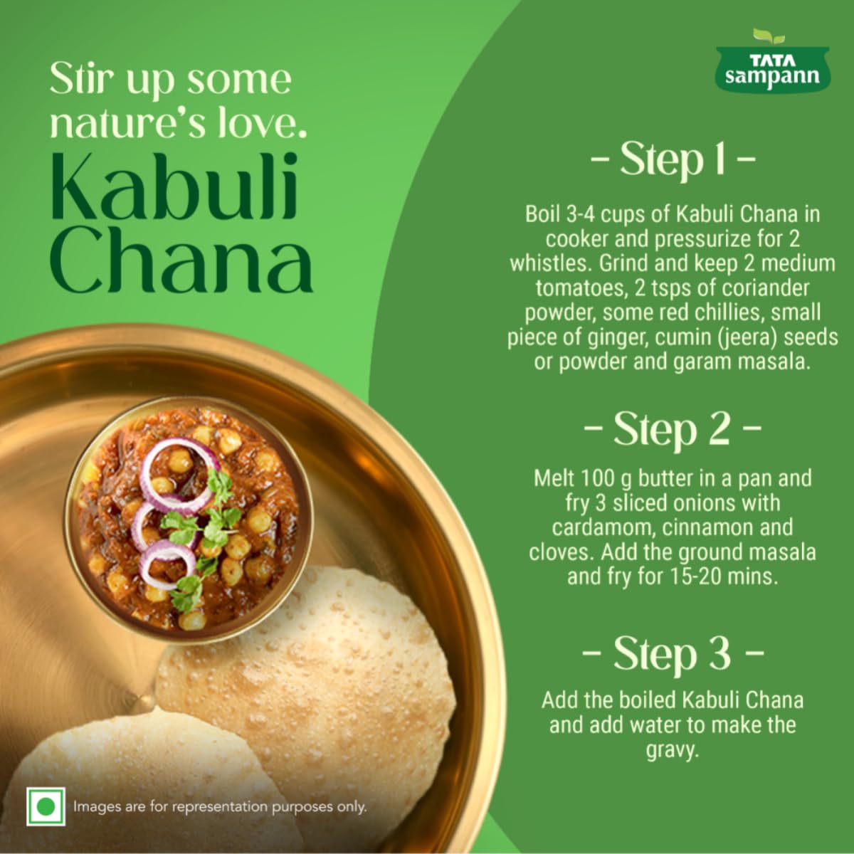 Tata Sampann Unpolished Kabuli Chana, 500 g, (Medium Size) - Image 8 thumbnail