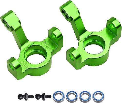 Miniatura 5 de Bloques de dirección de aluminio, bloque de dirección para eje de talón, cojinetes para 118 Traxxas LaTrax Teton Desert Prerunner Rally SST, piezas