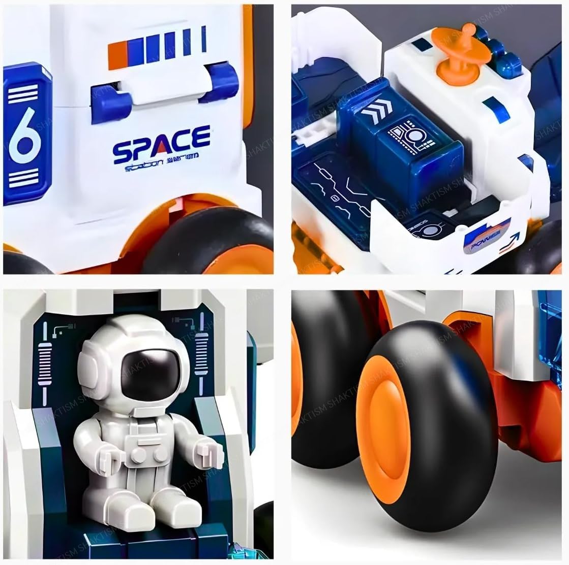 SHAKTISMF Space Exploration Rover Car Toy with Friction Movement, Educational Astronaut Toy for Kids 3+ Years Random Colour 1Pcs 2