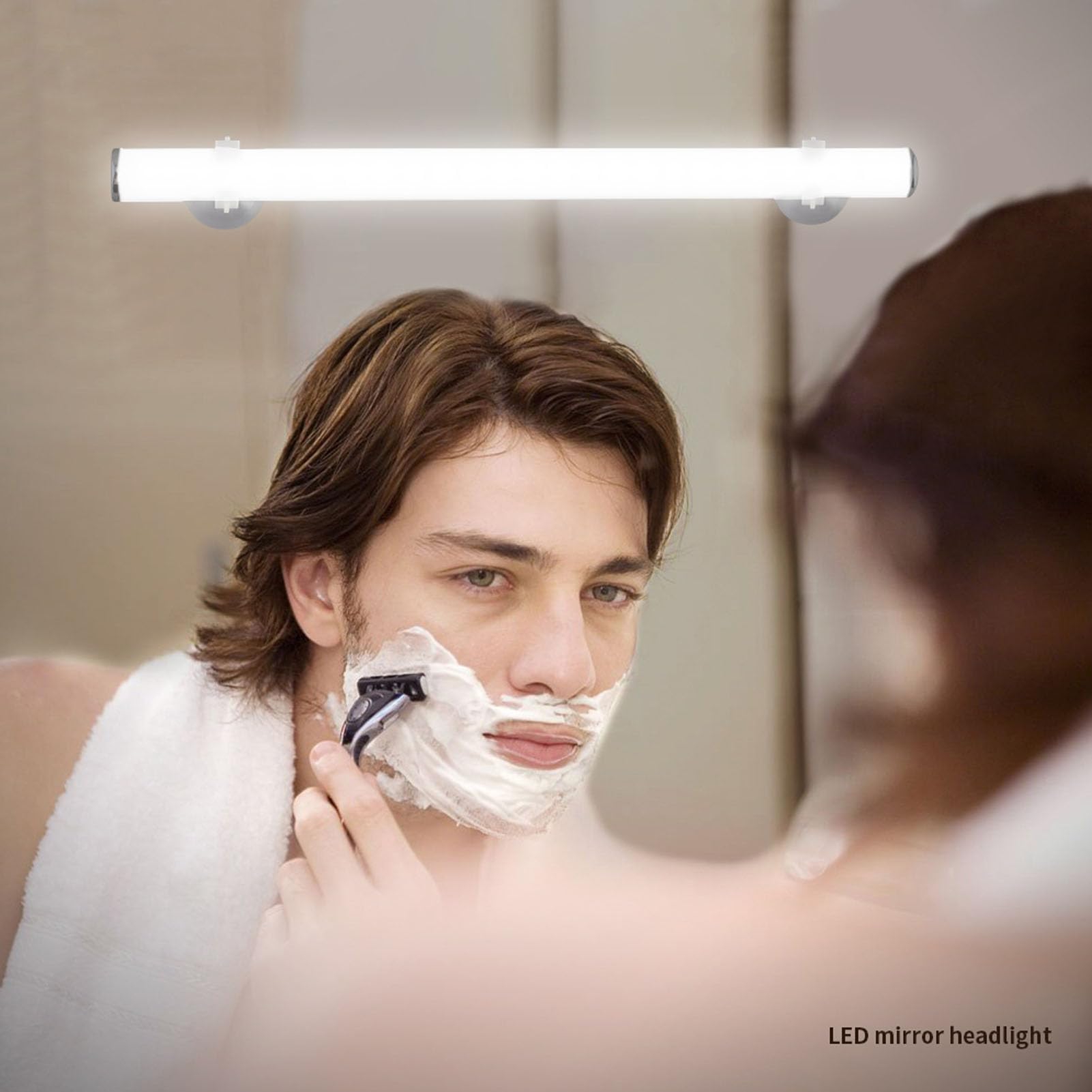 Fockety Cordless Vanity Lights for Mirror USB Rechargeable Touch Control Stepless Dimmable LED Mirror Lights - Image 2