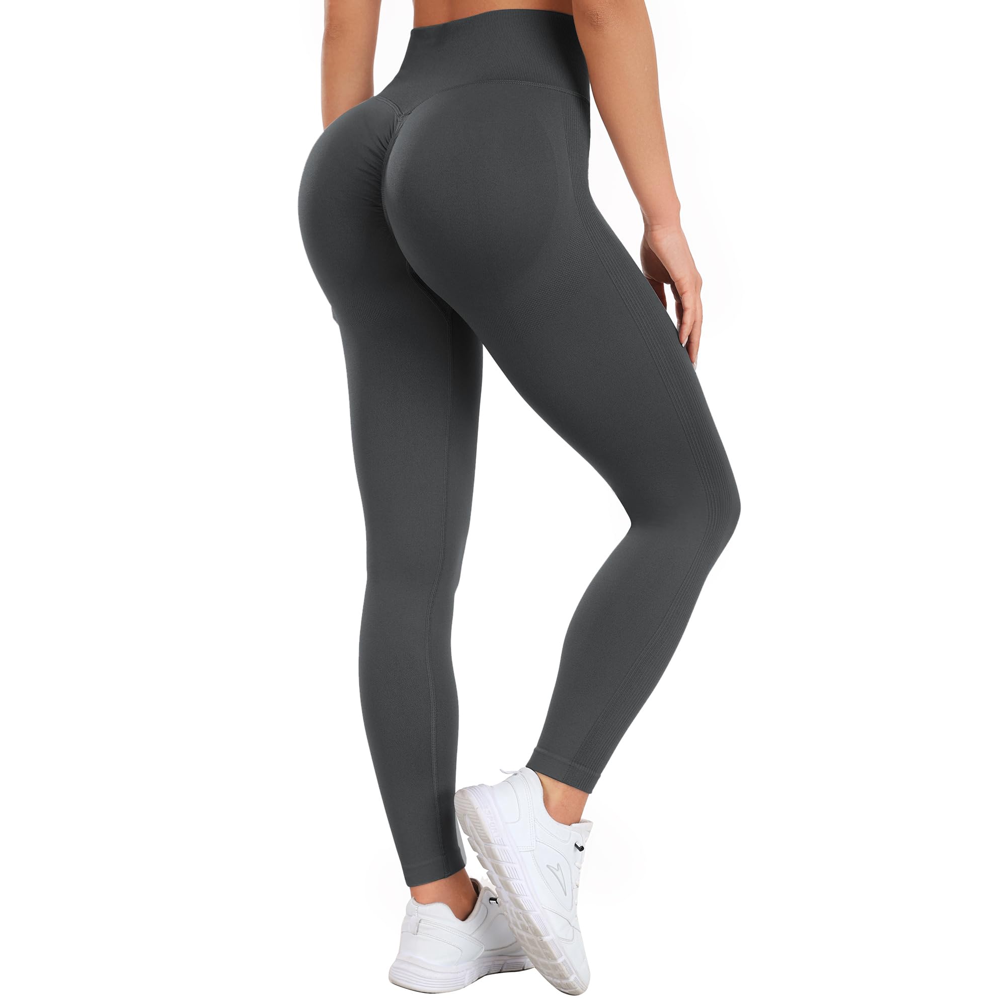 Ulknyss Leggins Sportivi Donna Push Up Leggings Palestra Vita Alta Pantaloni Fitness Yoga Anticellulite