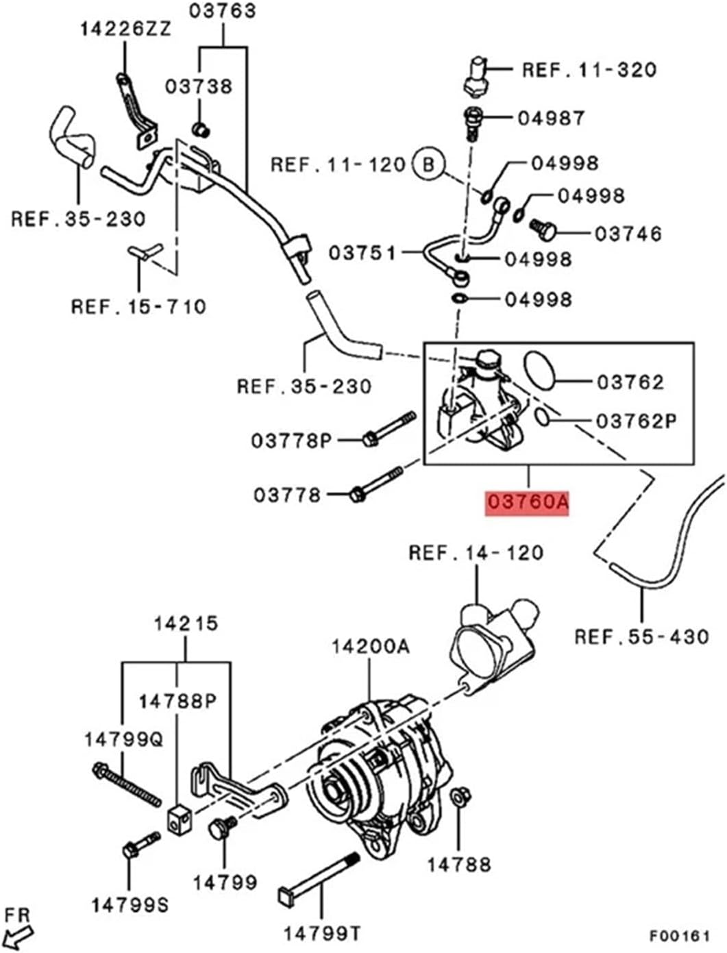 2020A006 Car Brake System Vacuum Pump Replacement,Compatible For Mitsubishi L200 Sportero KB7T 2.8TD 2005-2015