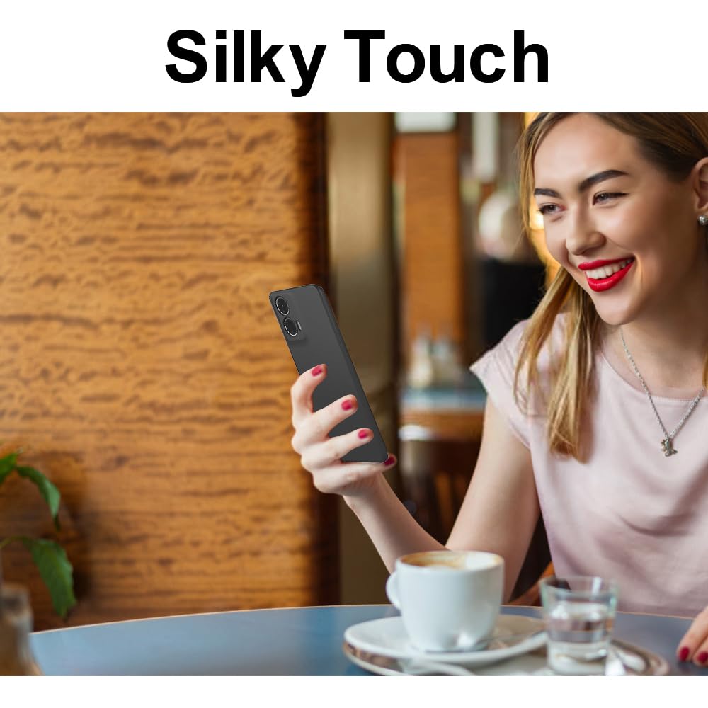 SDTEK for Motorola Moto G04 Case Premium Matte (Black) Shockproof Cover - Slim Fit Protection - Image 3