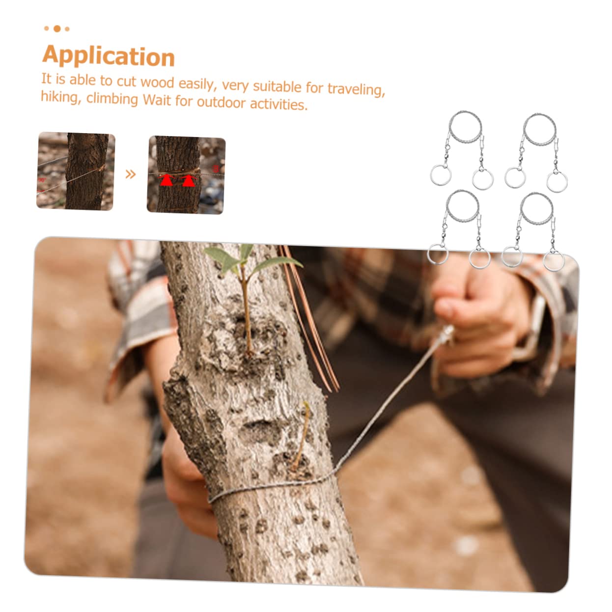 Happyyami Emergency Pocket Saws Camping Hand Chainsaw Outdoor Portable Saw Tool for Hiking