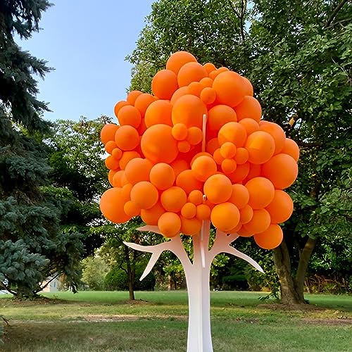 Image of Voircoloria 110pcs Orange Balloons 12inch Burnt Orange Latex Party Balloons for Thanksgiving Day, Fall Theme Party, Wedding, Birthday, Halloween, Baby Shower, Anniversary Party Decorations