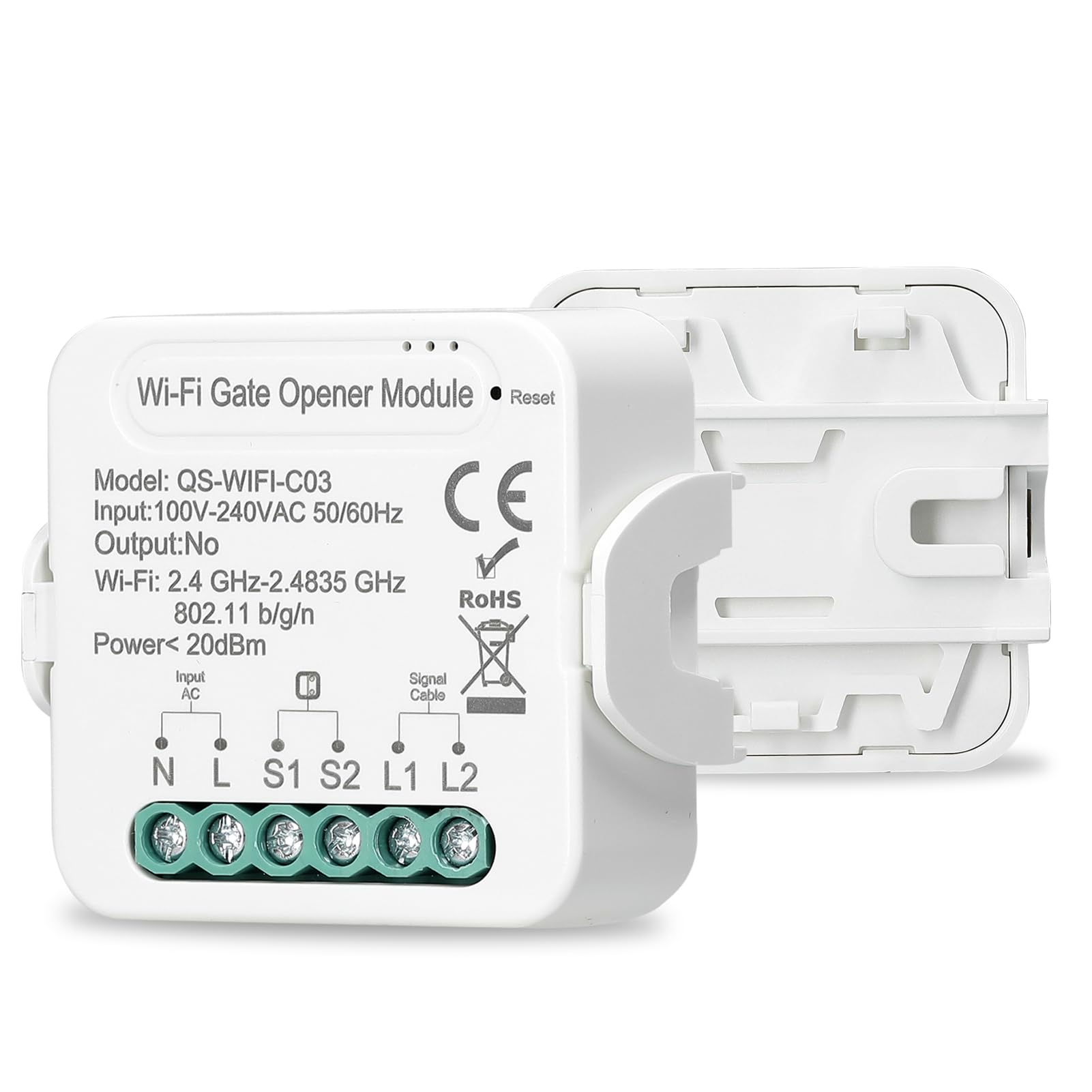 WiFi ouvre-porte Intelligent ouvre-porte de garage contrôleur téléphone portable à distance APP contrôle Compatible avec Alexa Google Home pour la commande vocale
