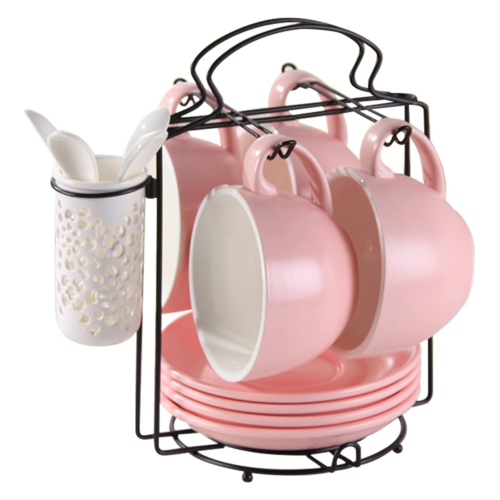 Tazze da caffè Tazza di caffè della Tazza di tè del pomeriggio di Stile di Stile Europeo di Stile della Tazza di caffè di Ceramica della Tazza di caffè del pomeriggio Set di Tazze da caffè(A)