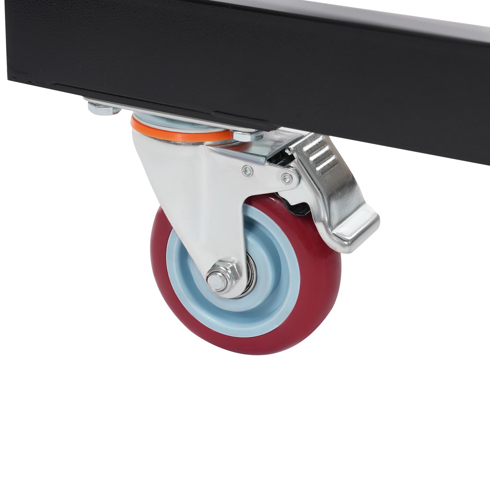 OUKANING Carro para paneles de carga pesada, capacidad de carga de 1000 libras, carro para paneles de yeso con 4 neumáticos (2 con freno), altura ajustable, para paneles de yeso, aglomerado, placas de