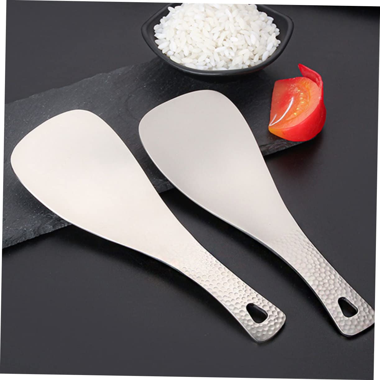 BESPORTBLE 4pezzi Cucchiaio Titanio Per Campeggio Posate Leggere e Resistenti Per Outdoor Strumenti Da Tavola Portatili Per Picnic e Avventure