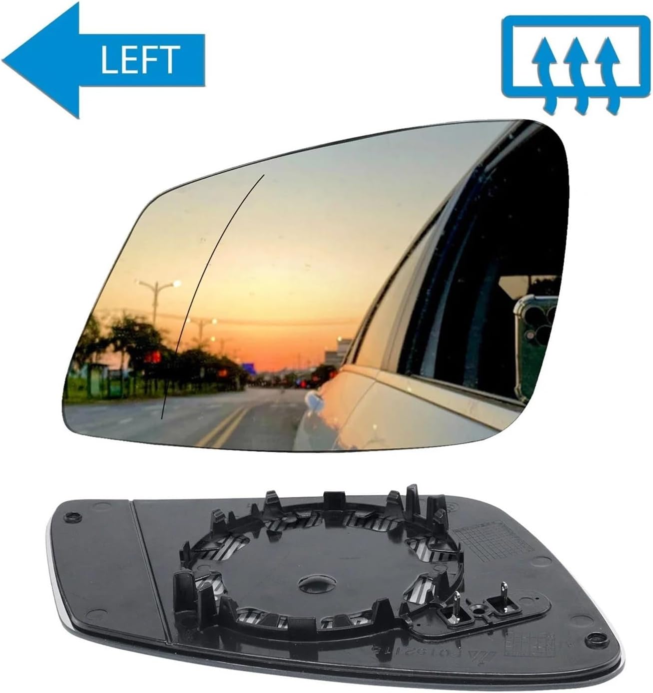 ルームミラー に適合する 1 3 シリーズ F20 F30 2011-19 左ウイングミラーガラス加熱 ドアミラー