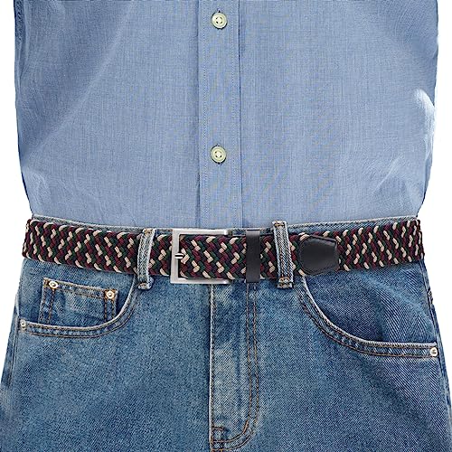 Men's Stretch Woven Braid Belt, Woven Elastic Golf Belt For Hunting Pants Casual Shorts Jeans2