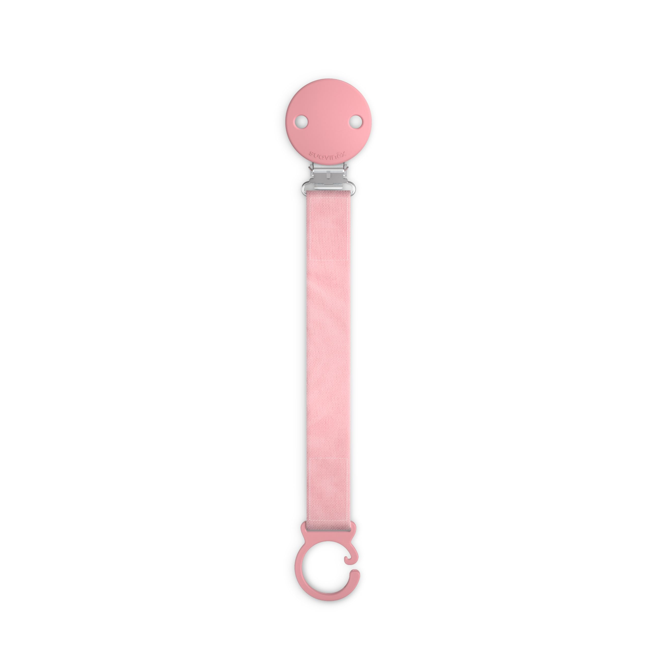 Suavinex, Chupetero de Tela para Bebés, Cinta con Diseño a Doble Cara, Cadena Chupete Bebé, Sujeta - Clip con Pinza, para Chupetes con Anilla. +0 Meses, Apto Recién Nacido, Wonder Flores Rosa — view 10