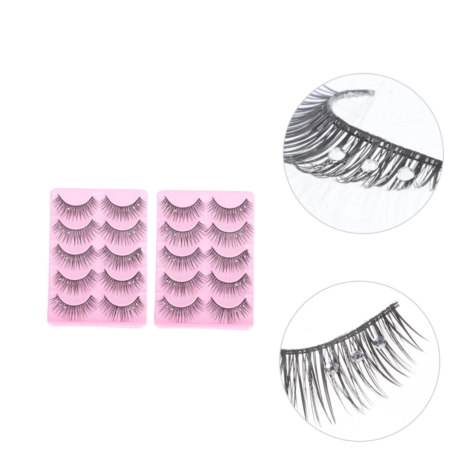 MAGICLULU Juego De 3 Pestañas Postizas Realistas De 10 Pares Para Mujer Maquillaje De Escenario Pestañas Naturales Negras