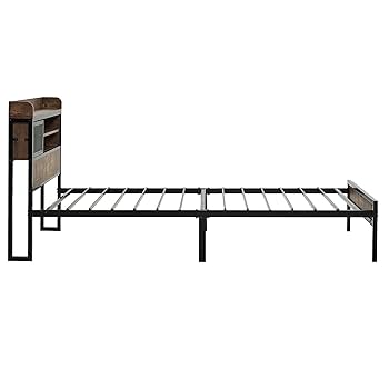 ベッドフレーム シングルパイプベッド コンセント付き 下収納シンプル 北欧風 S Amazon｜Chic ZONE ベッドフレーム パイプベッド コンセント付き