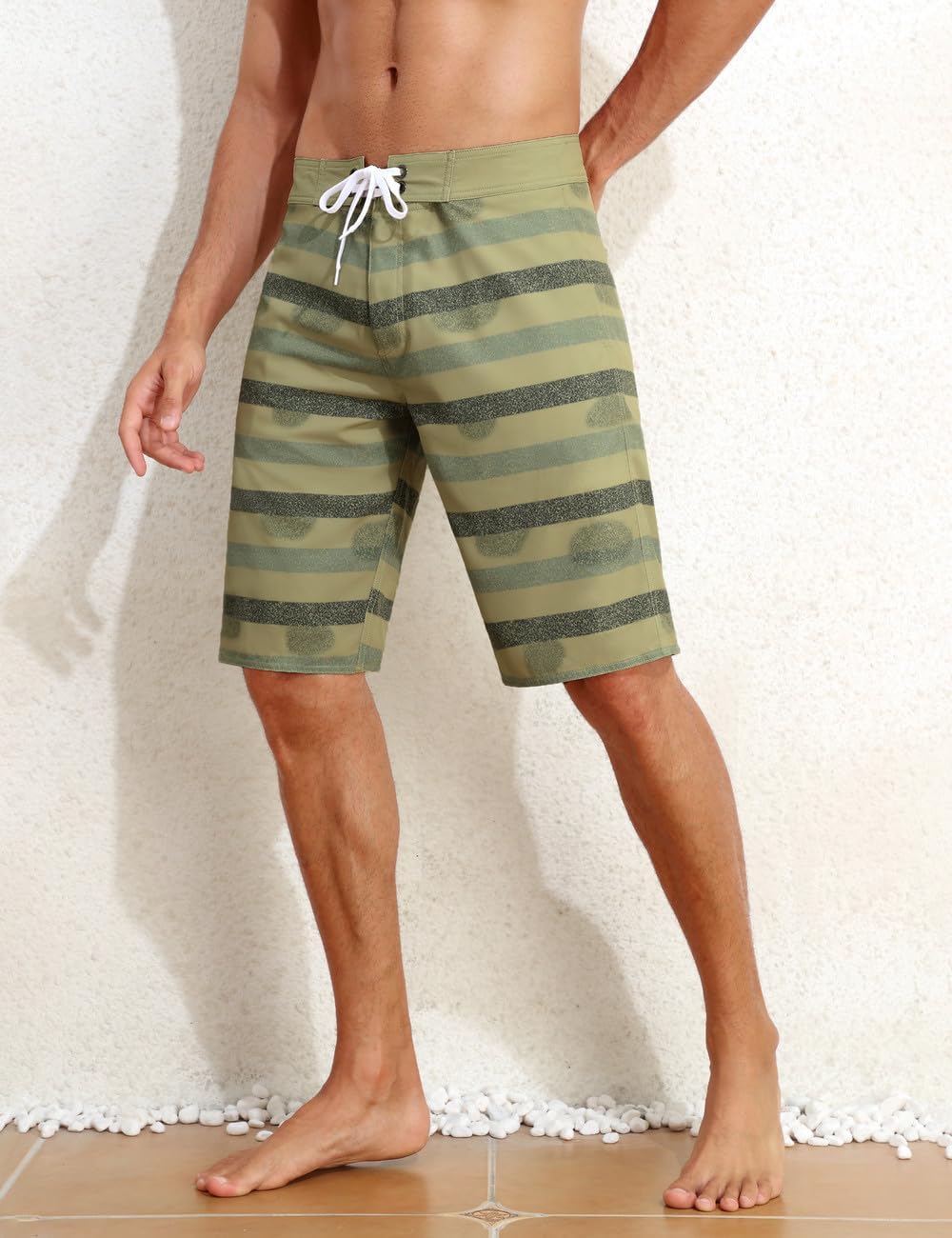 unitop Mens Swim Trunks with Compression Liner Bathing Suit 9" Surfing Summer Board Shorts with Pocket