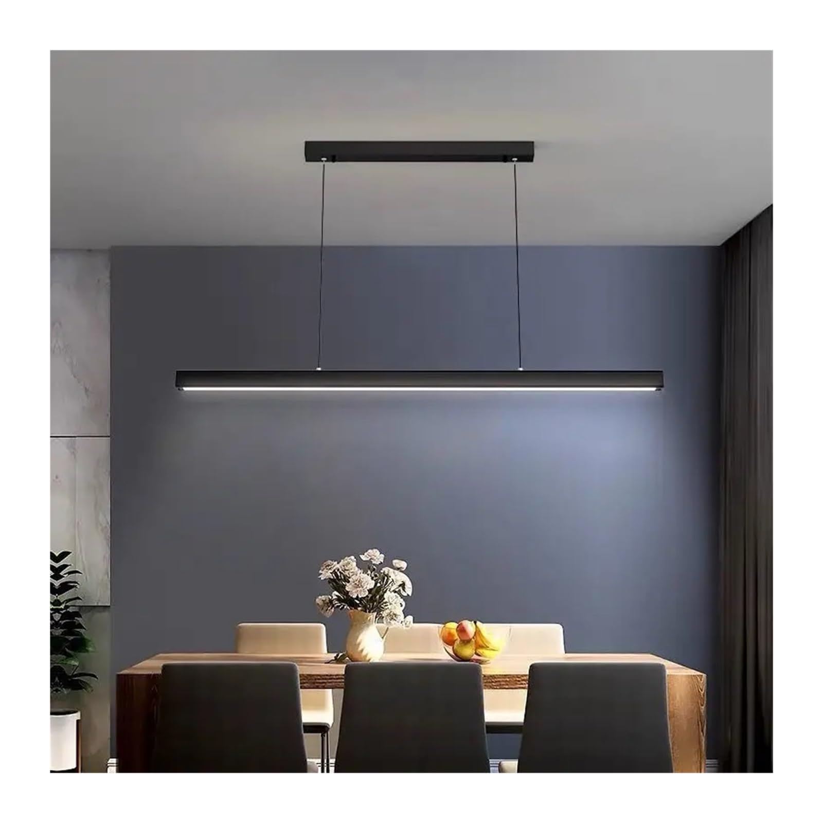 Luminaire décoratif d'intérieur LED suspendu en aluminium brossé