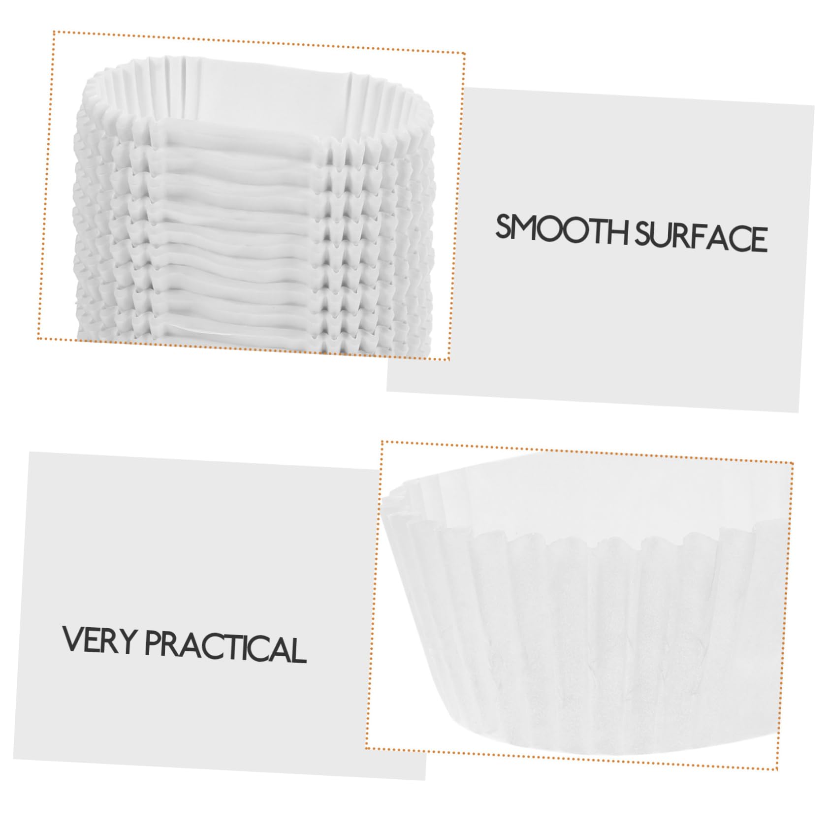 MAGICLULU 4 Pièces Papier Forme pour Gâteaux Résistants à Haute Température Doublures de Cupcake Imperméables Graisse pour Muffins Gâteaux