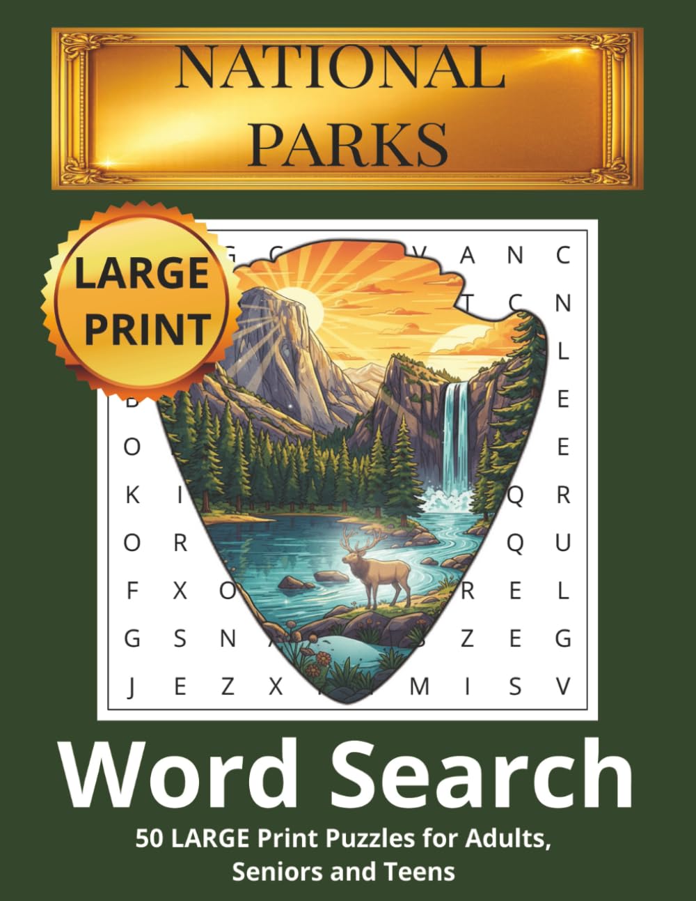 National Parks Word Search Puzzle Book: Relaxing Word Searches About Camping, Hiking, Wildlife & America’s Most Beautiful Parks | 8.5×11 Inches | 110 ... Fun (Outdoor Adventure Puzzle Series)