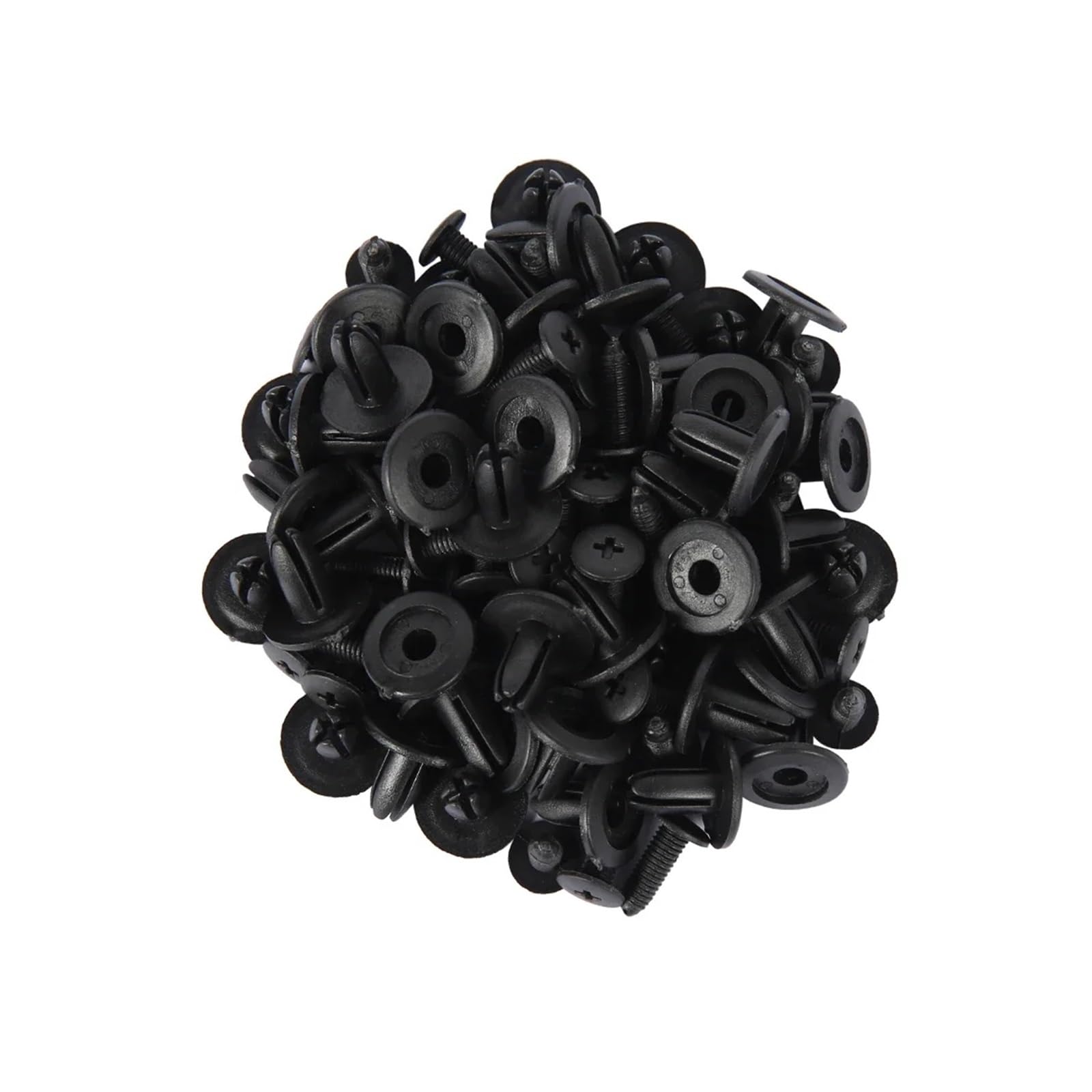 FDCSKINX 50pcs Auto Fastener Clip 6mm 8mm 9mm Car Retainer Kit Door Trim Panel Plastic Screw Rivet Accessories(8mm)
