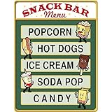 Retro Planet Snack Bar Menu Movie Home Theater Wall Decal 12 x 16