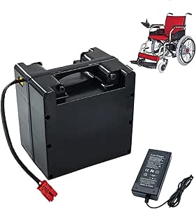 HJGHY 24V Lithium Akku Für Elektrorollstuhl - 20-40Ah Mit Ladegerät