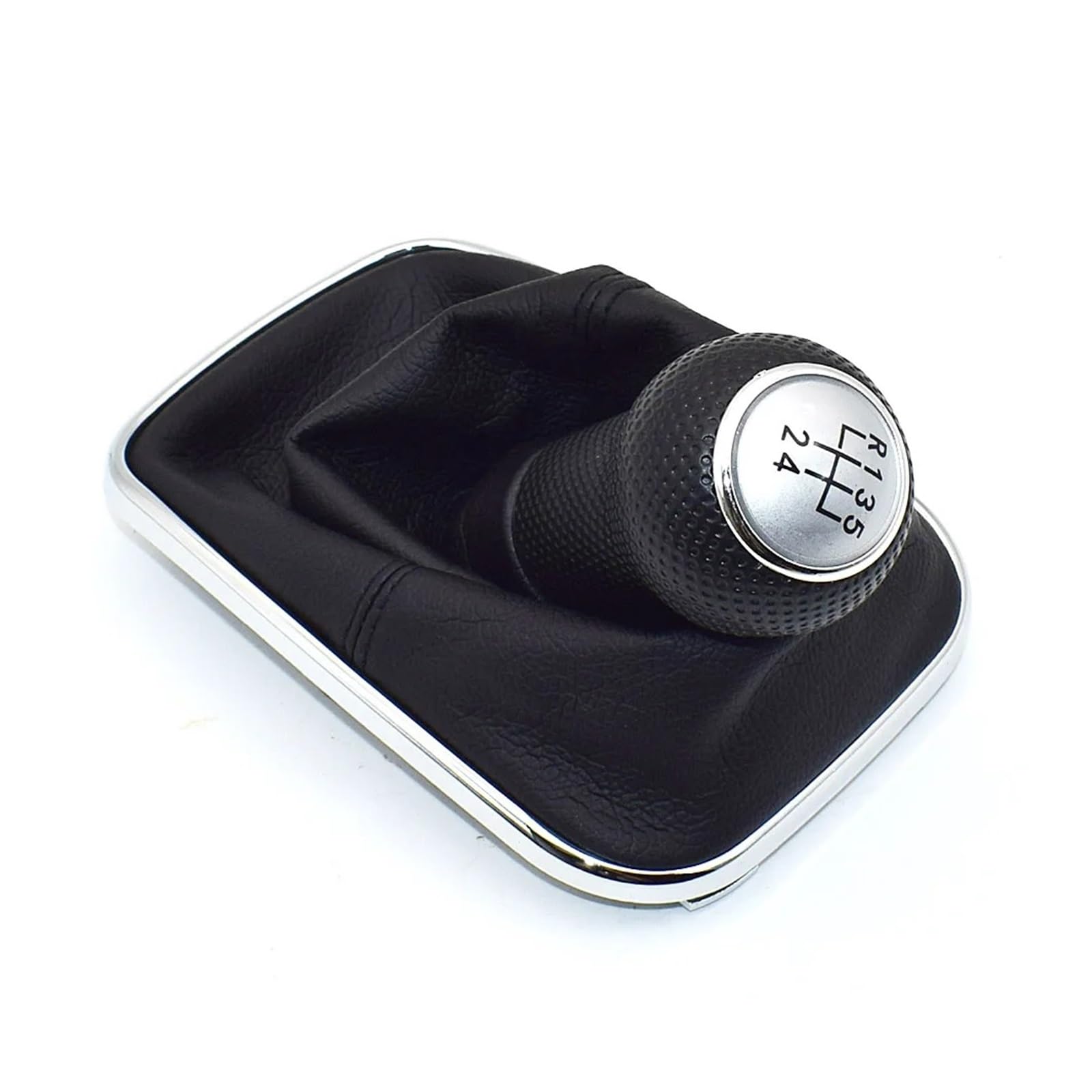 Polvane 2 Gear Shift Lever Knob 3Mm For Volkswagen For Vw For Golf 4 Iv For Mk4 Gti R3 For Bora For Jetta 5Speed Black Frame Gear Shift Knob Lever(,5Speed)