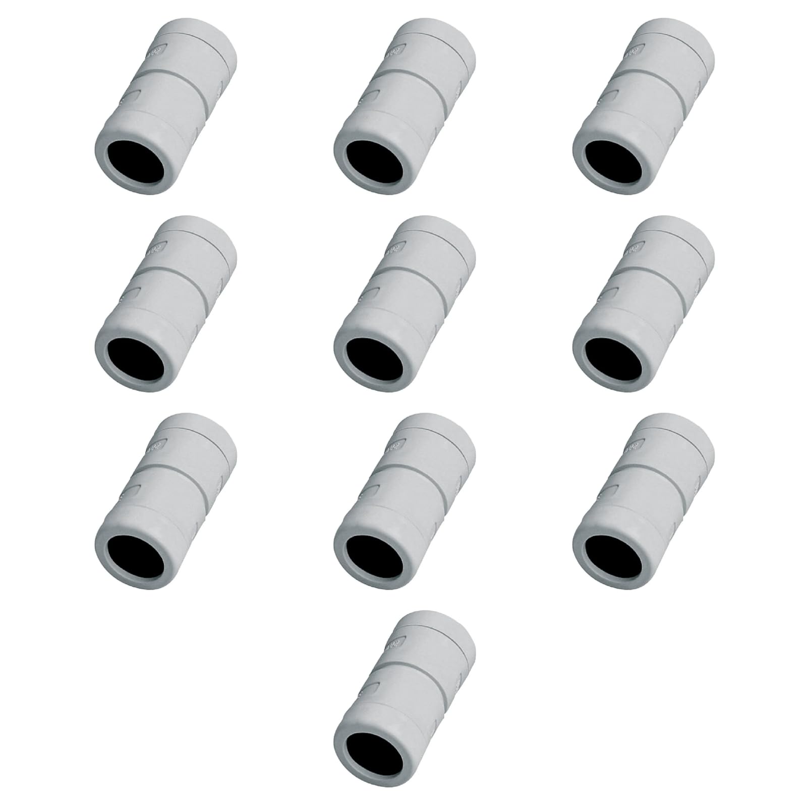 Rohrverbinder, gerade, 50 mm, IP67, wasserdicht, wasserdicht, Linearkupplung, Schlauchverbinder, Rohrverbinder für Elektroinstallation, Elektrokabel, PVC, hohe Festigkeit, 10 Stück